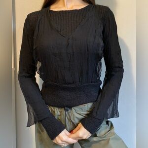 Rare Jean Paul Gaultier Maille Fuzzi Knit Top
